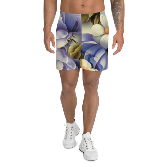 DMV 0109 Floral Men's Recycled Athletic Shorts