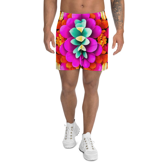 DMV 0250 Floral Men's Recycled Athletic Shorts