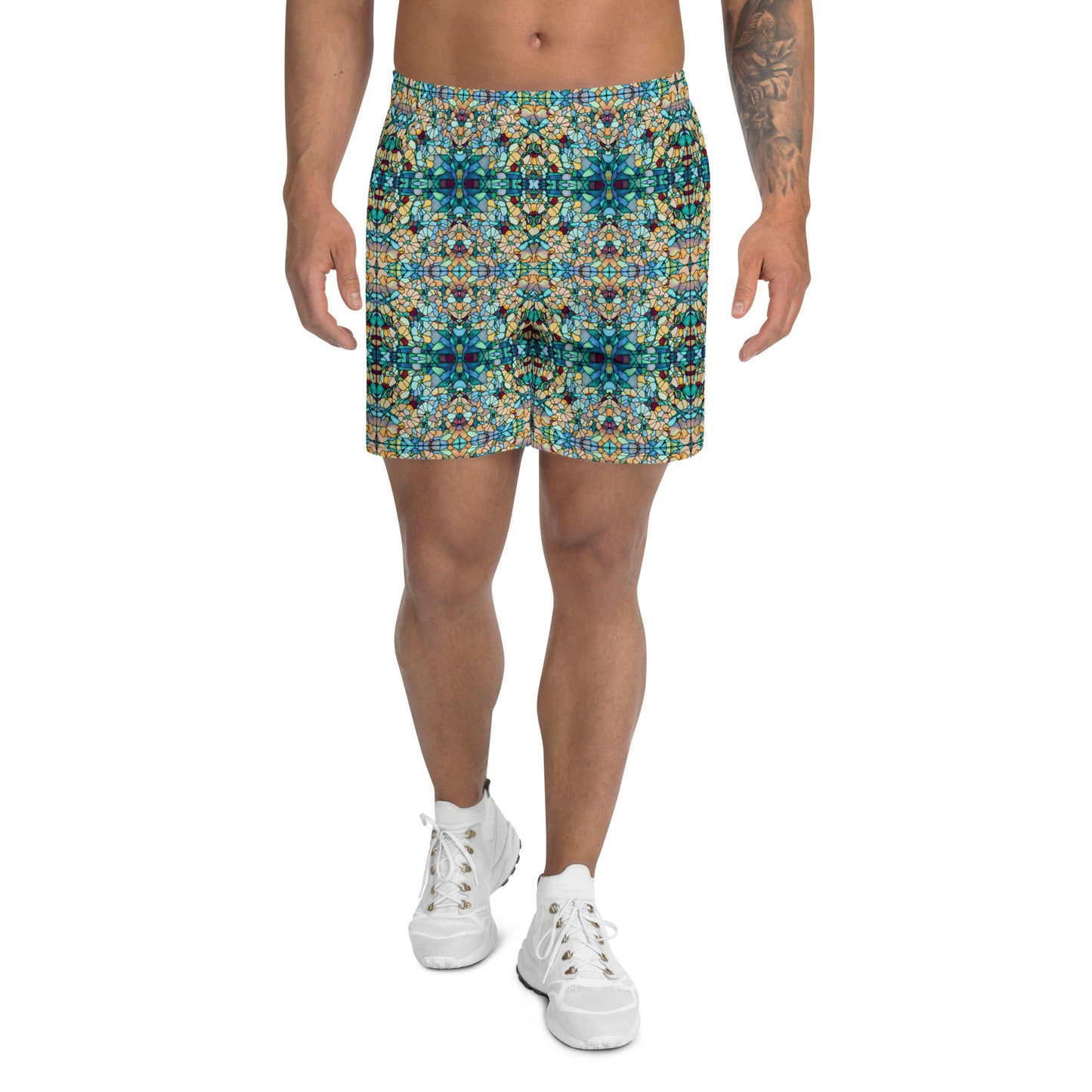 DMV 0254 Chic Boho Men's Recycled Athletic Shorts