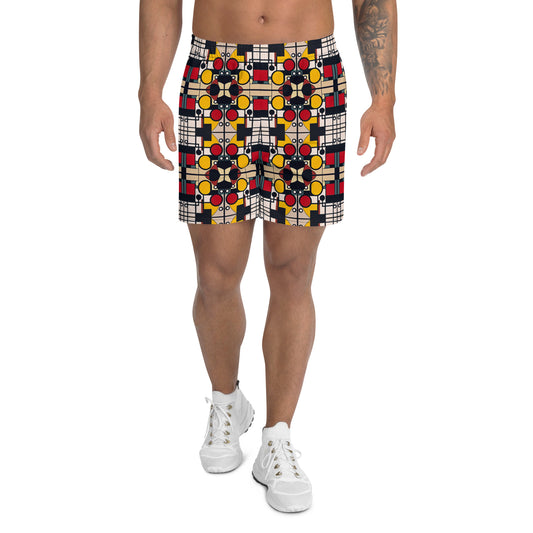 DMV 0142 Geo Boho Men's Recycled Athletic Shorts