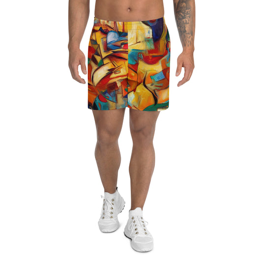 DMV 0416 Abstract Art Men's Recycled Athletic Shorts