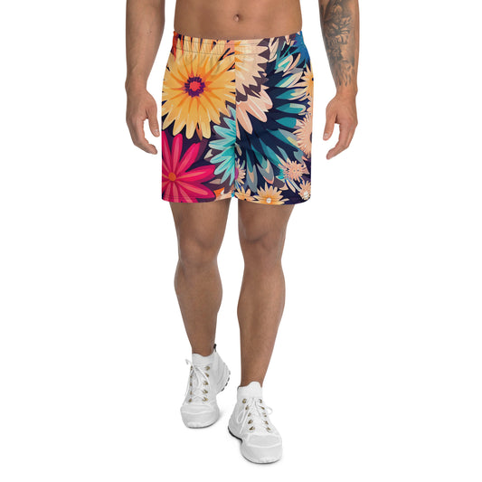 DMV 0404 Floral Men's Recycled Athletic Shorts