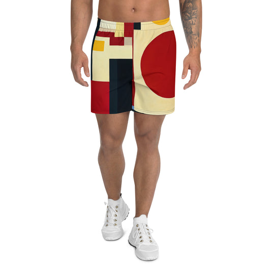 DMV 0205 Abstract Art Men's Recycled Athletic Shorts