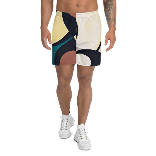 DMV 0179 Abstract Art Men's Recycled Athletic Shorts