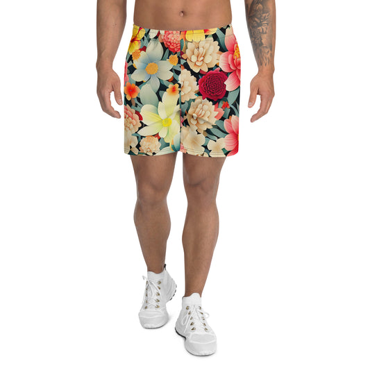 DMV 0260 Floral Men's Recycled Athletic Shorts