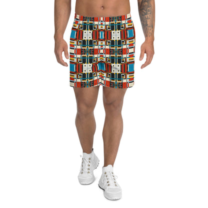 DMV 0410 Geo Boho Men's Recycled Athletic Shorts