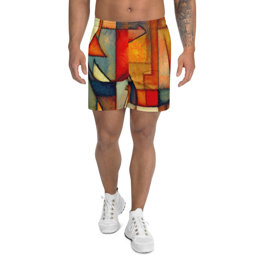 DMV 0298 Retro Art Men's Recycled Athletic Shorts