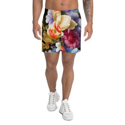 DMV 0268 Floral Men's Recycled Athletic Shorts