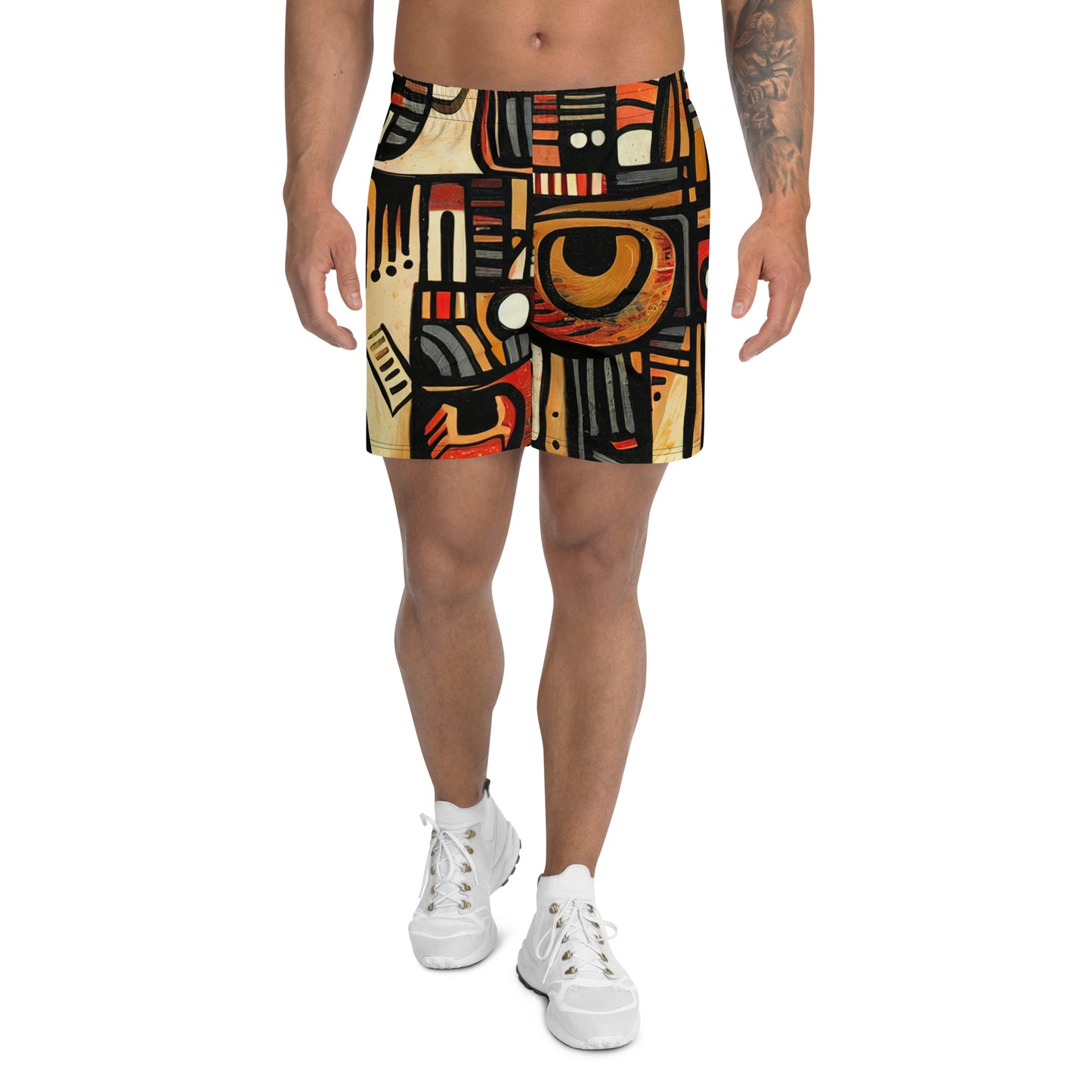 DMV 0505 Retro Art Men's Recycled Athletic Shorts