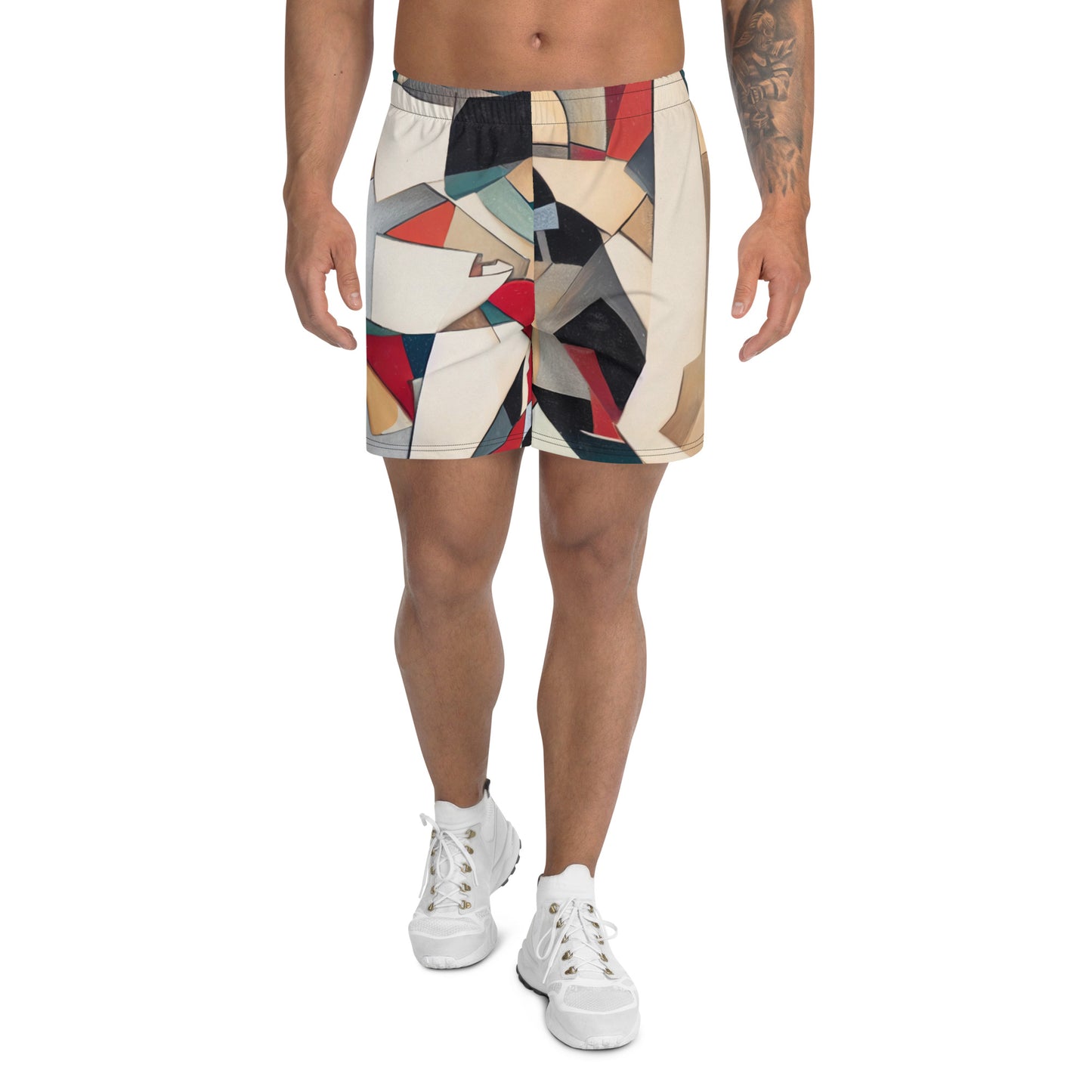 DMV 0508 Abstract Art Men's Recycled Athletic Shorts