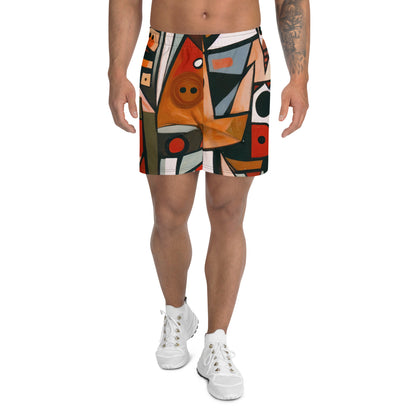 DMV 0522 Retro Art Men's Recycled Athletic Shorts