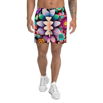 DMV 0515 Floral Men's Recycled Athletic Shorts