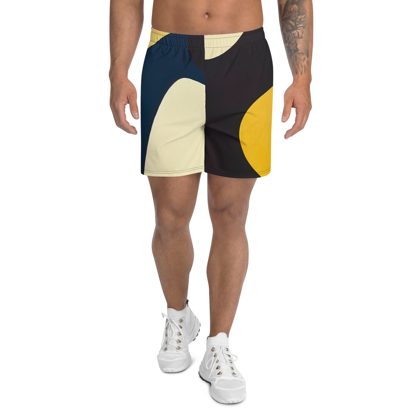 DMV 0421 Retro Art Men's Recycled Athletic Shorts