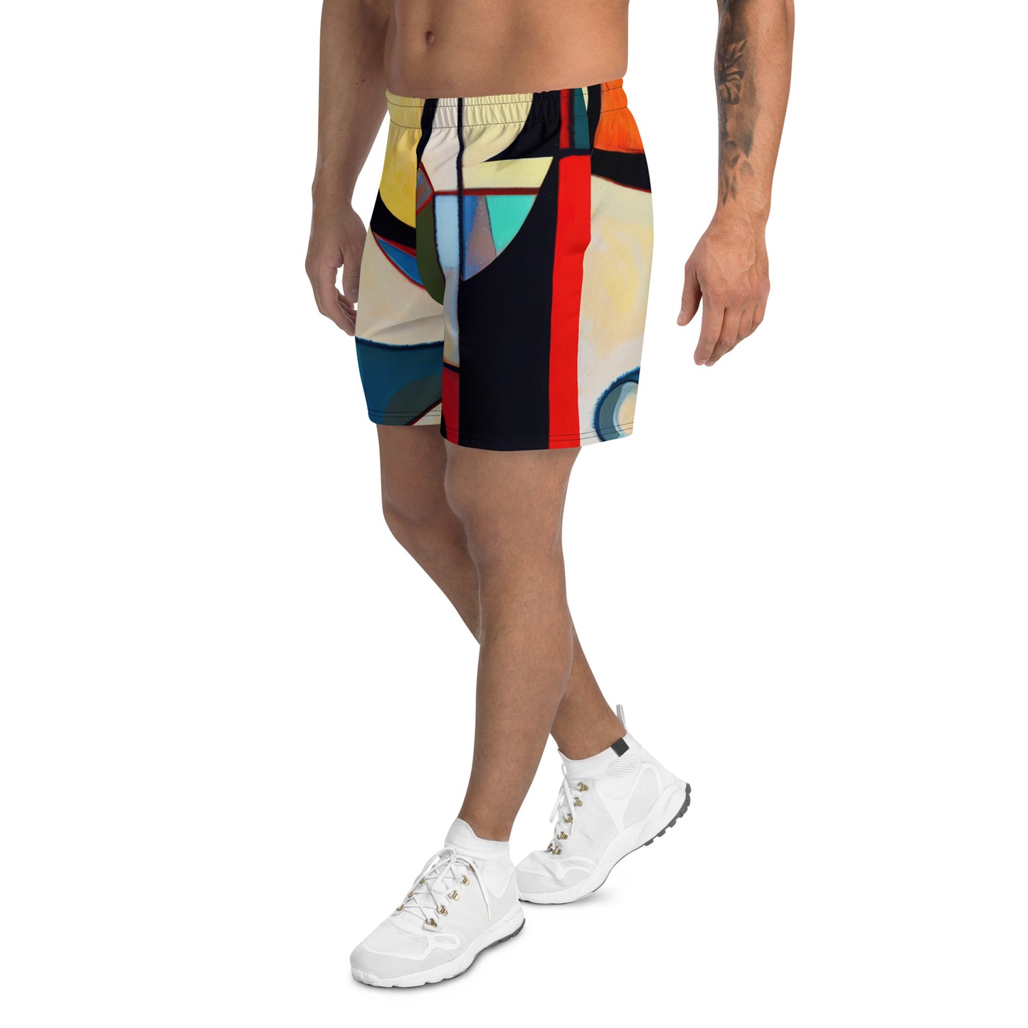 DMV 0209 Abstract Art Men's Recycled Athletic Shorts