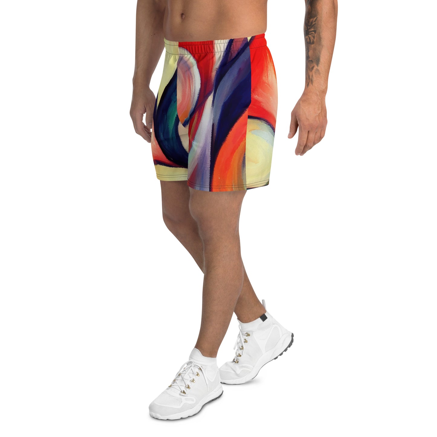 DMV 0277 Abstract Art Men's Recycled Athletic Shorts