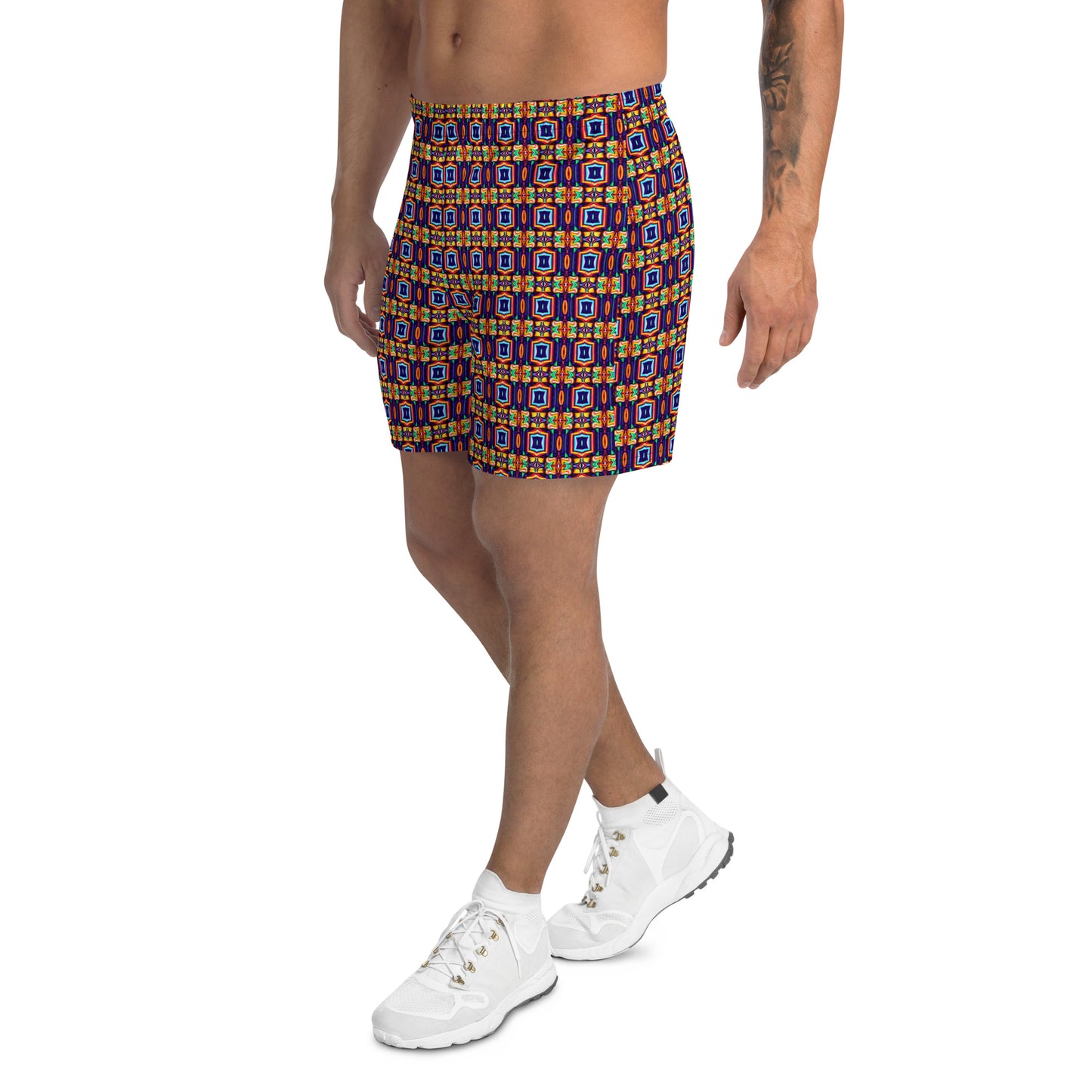 DMV 0041 Chic Boho Men's Recycled Athletic Shorts