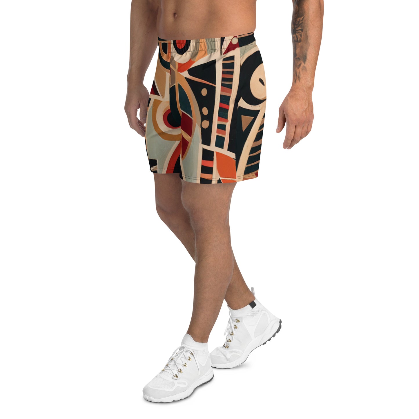 DMV 0217 Retro Art Men's Recycled Athletic Shorts