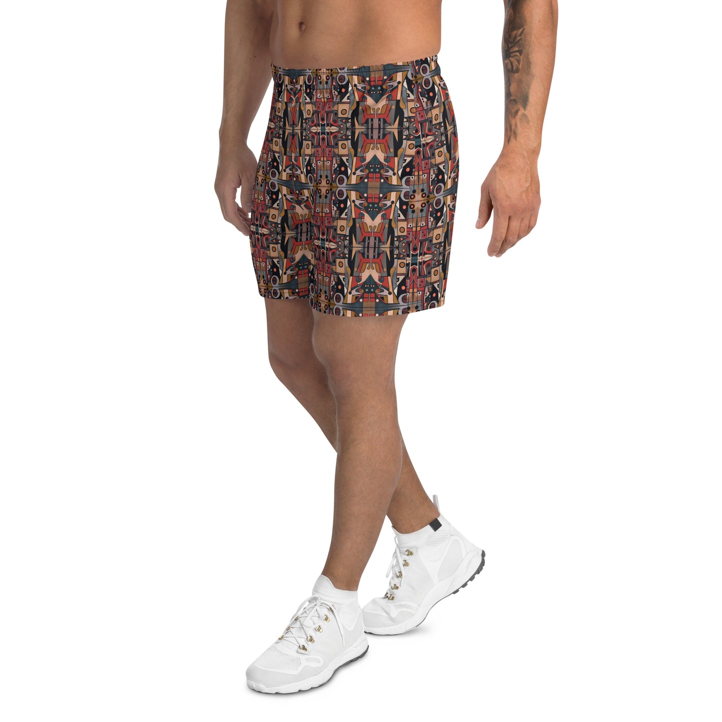 DMV 0266 Classic Boho Men's Recycled Athletic Shorts