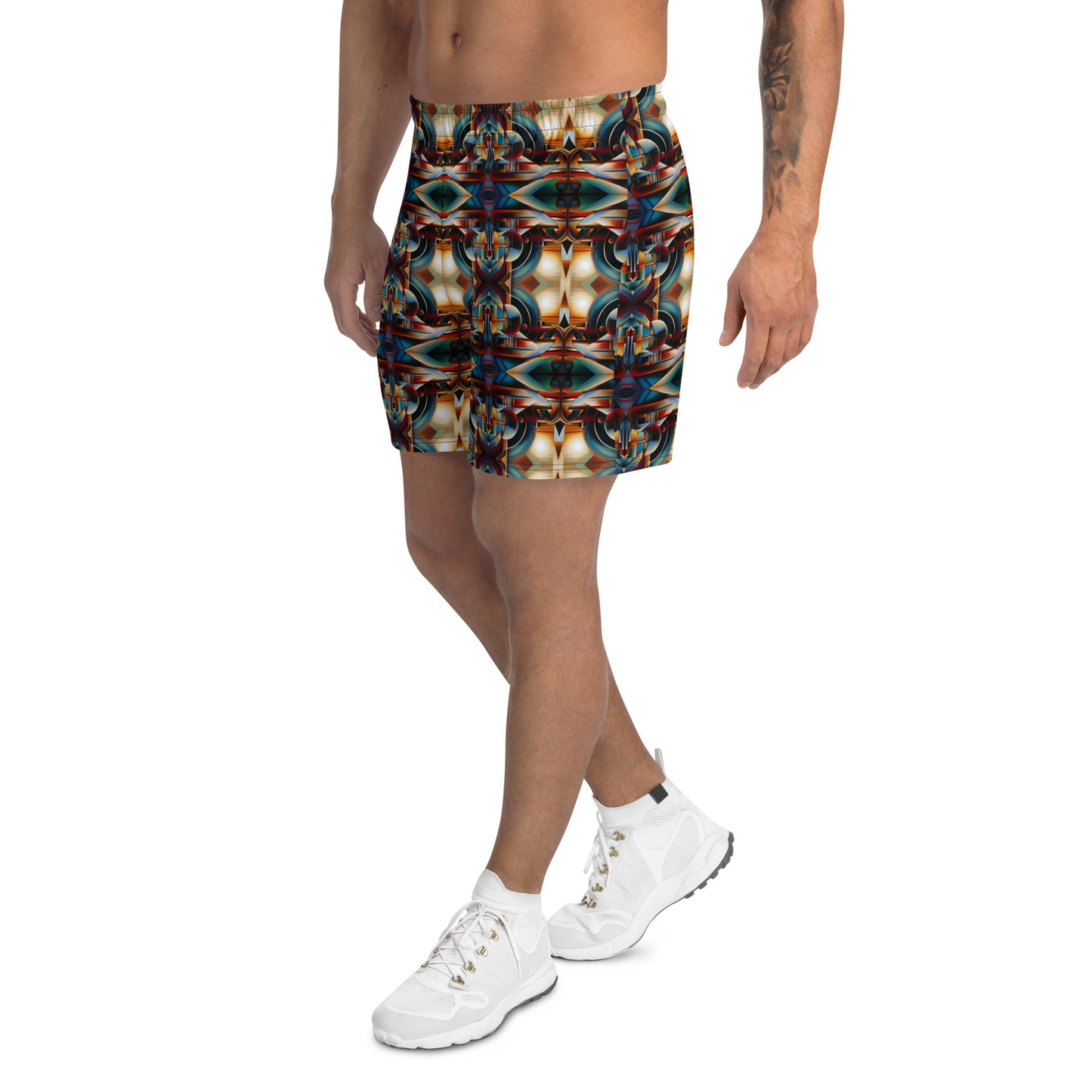 DMV 0127 Conceptual Artsy Men's Recycled Athletic Shorts