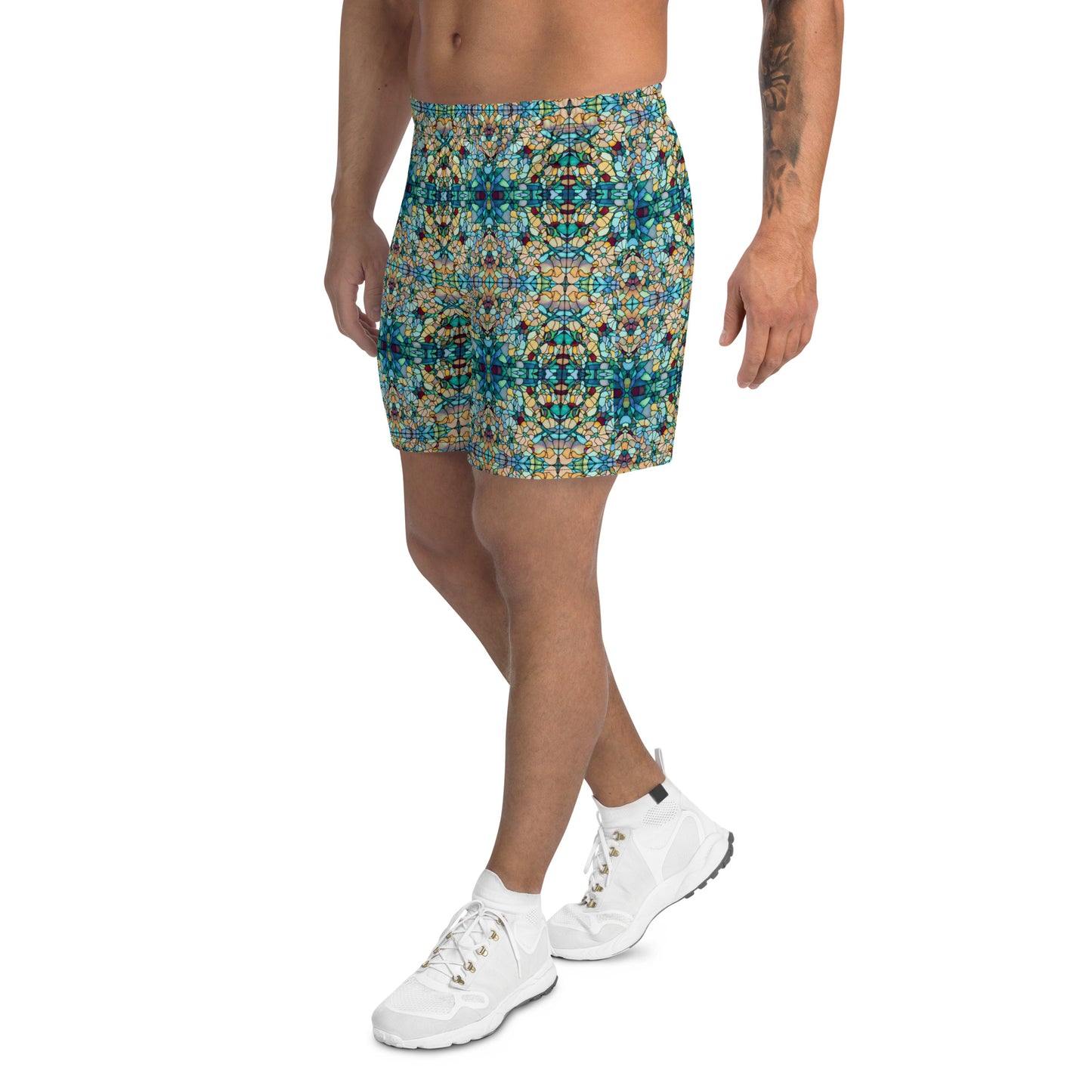 DMV 0254 Chic Boho Men's Recycled Athletic Shorts