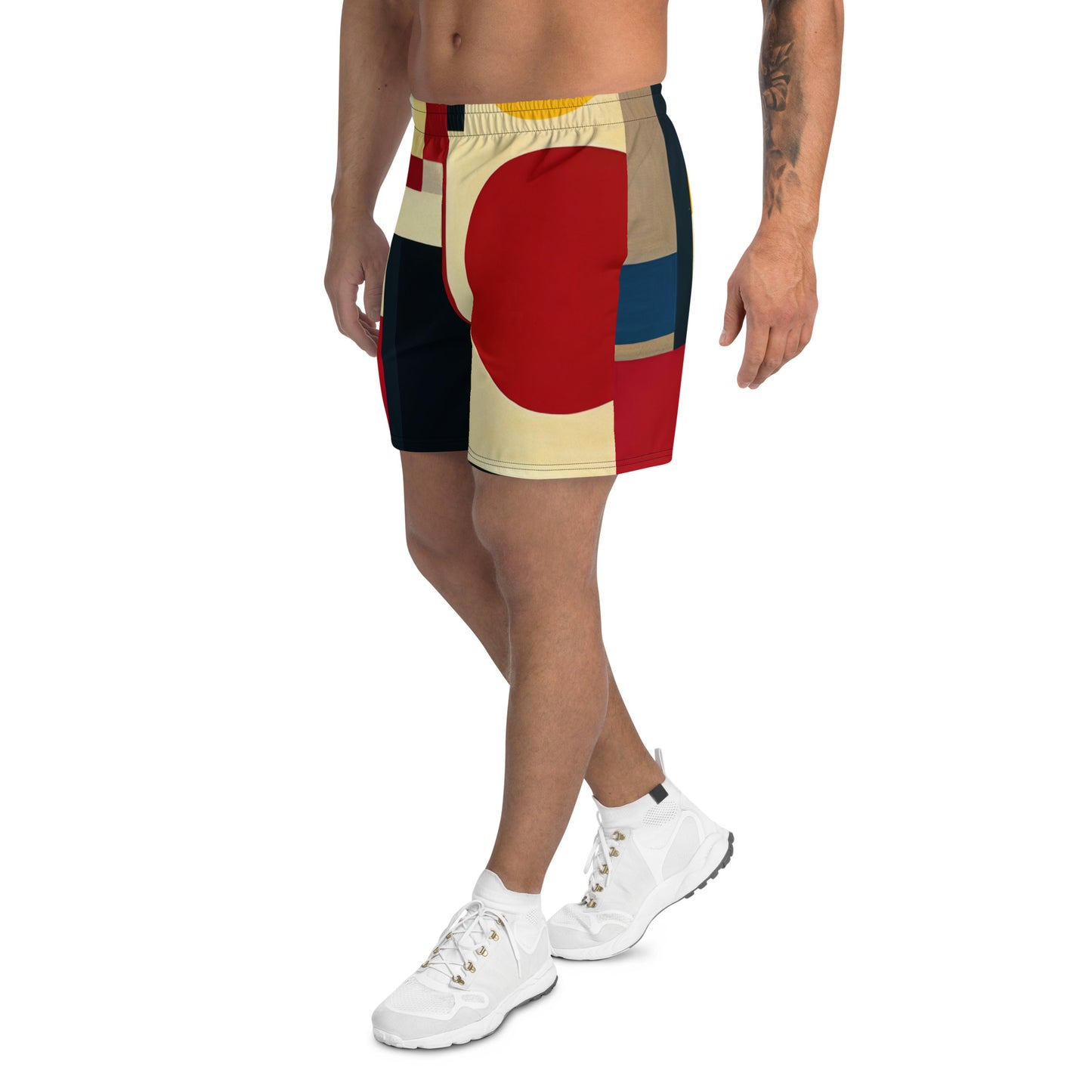 DMV 0205 Abstract Art Men's Recycled Athletic Shorts