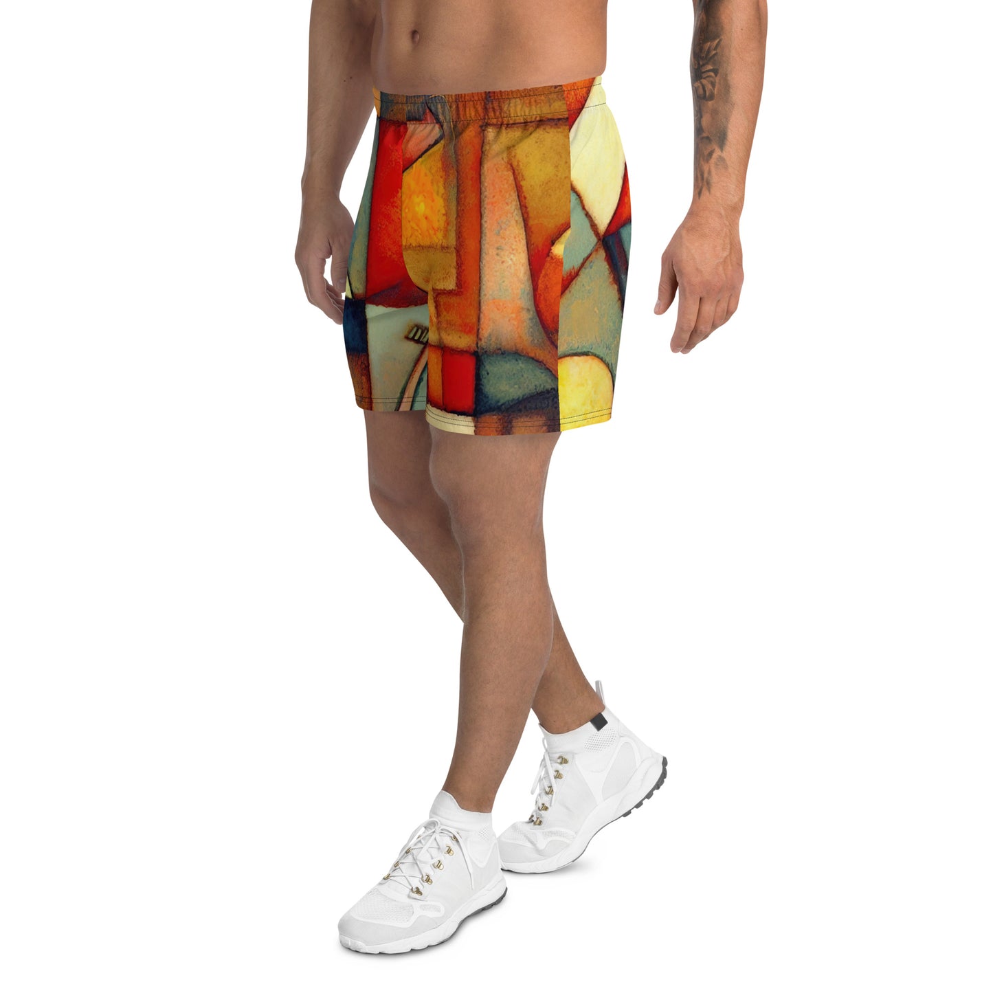 DMV 0298 Retro Art Men's Recycled Athletic Shorts