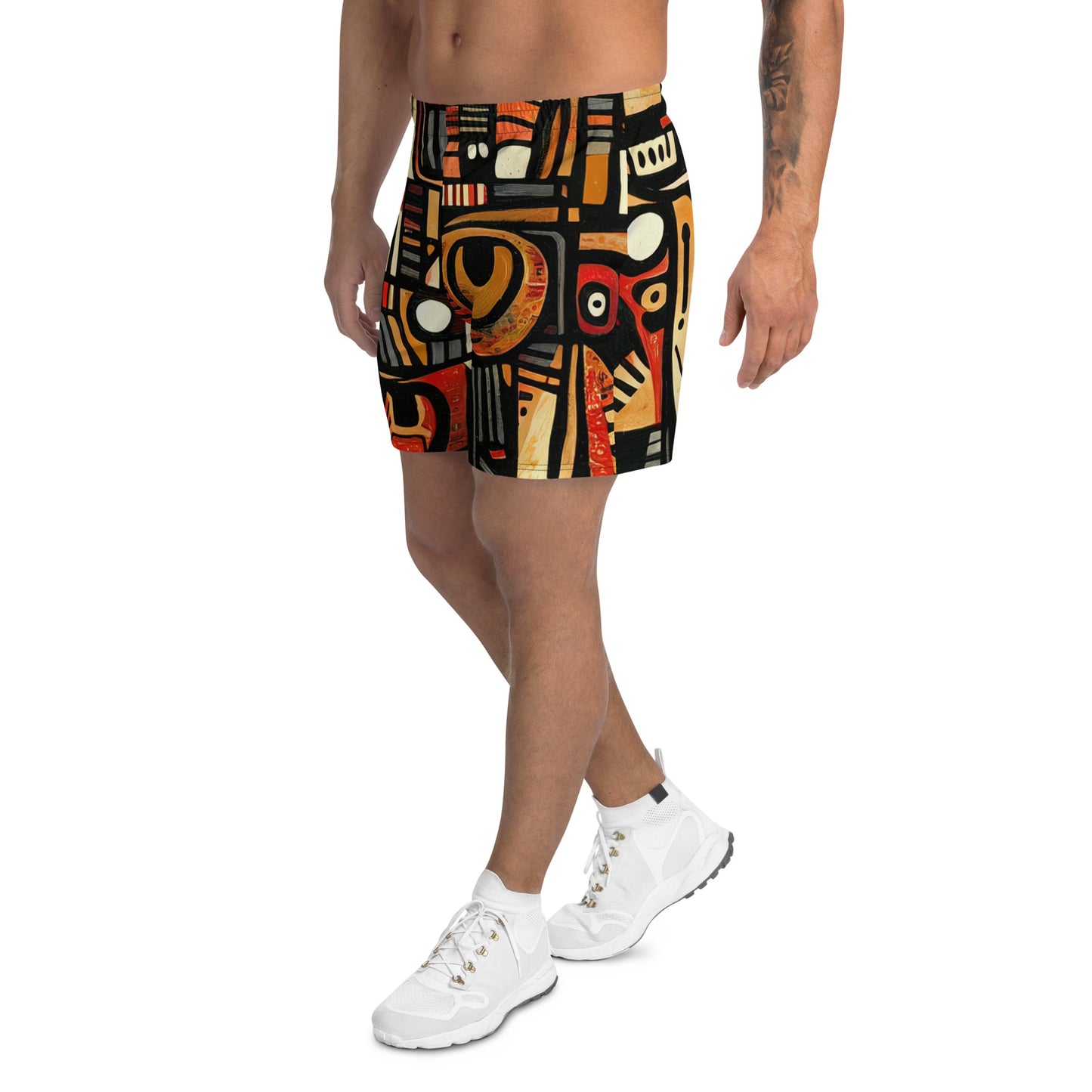 DMV 0505 Retro Art Men's Recycled Athletic Shorts