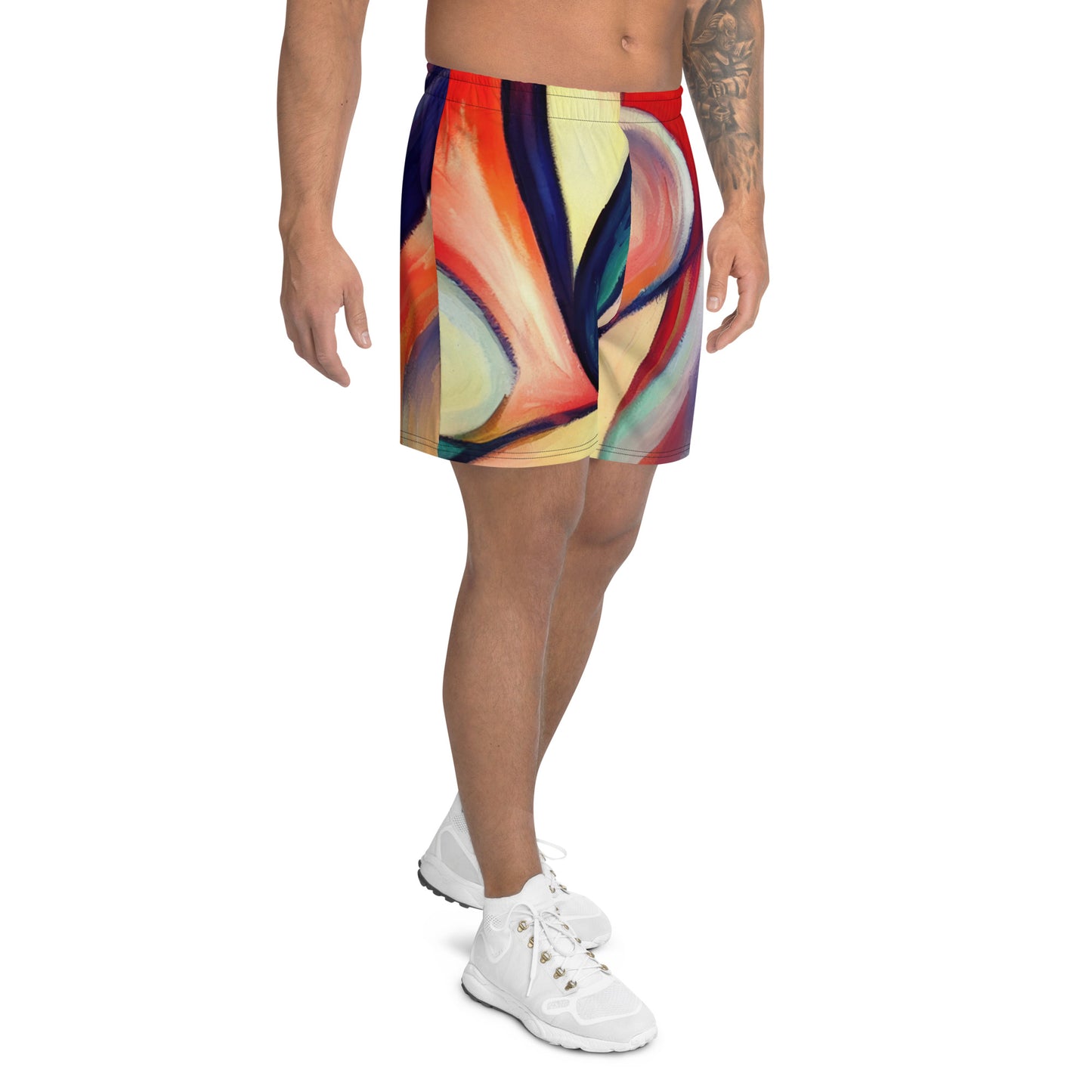 DMV 0277 Abstract Art Men's Recycled Athletic Shorts