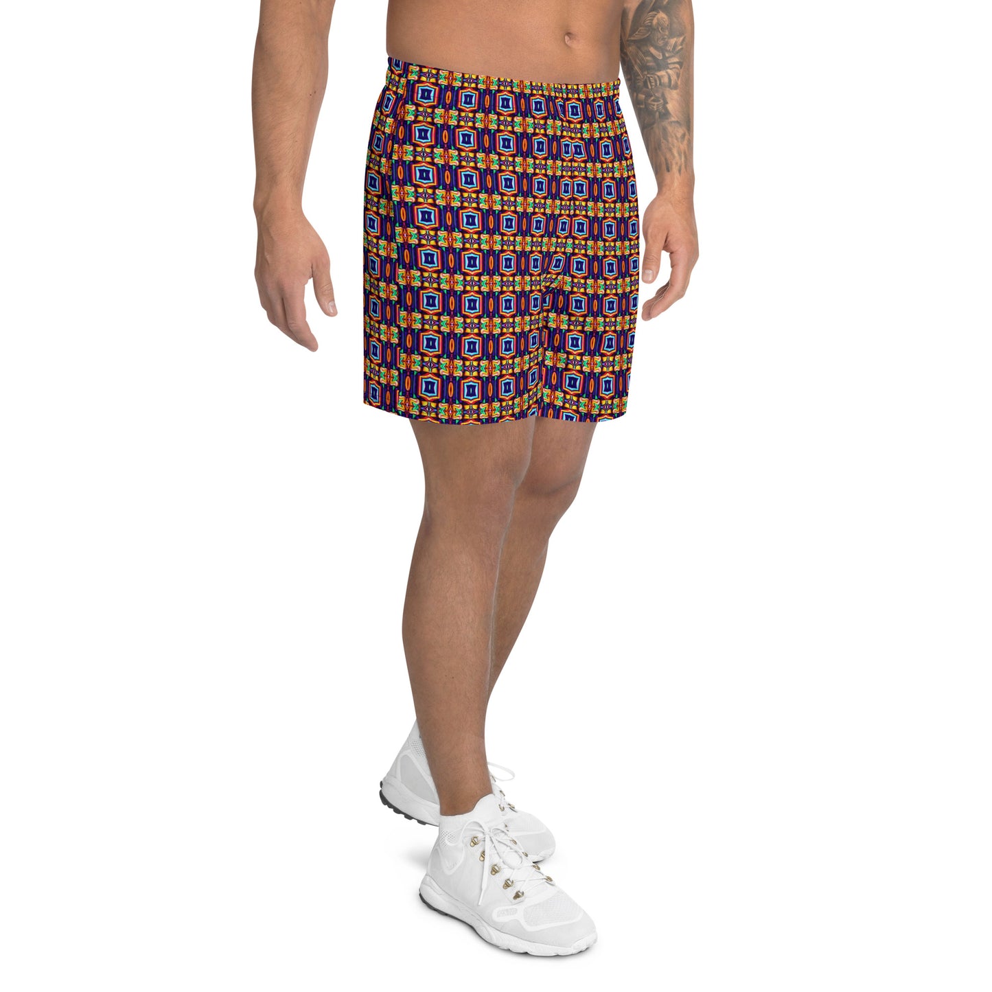 DMV 0041 Chic Boho Men's Recycled Athletic Shorts