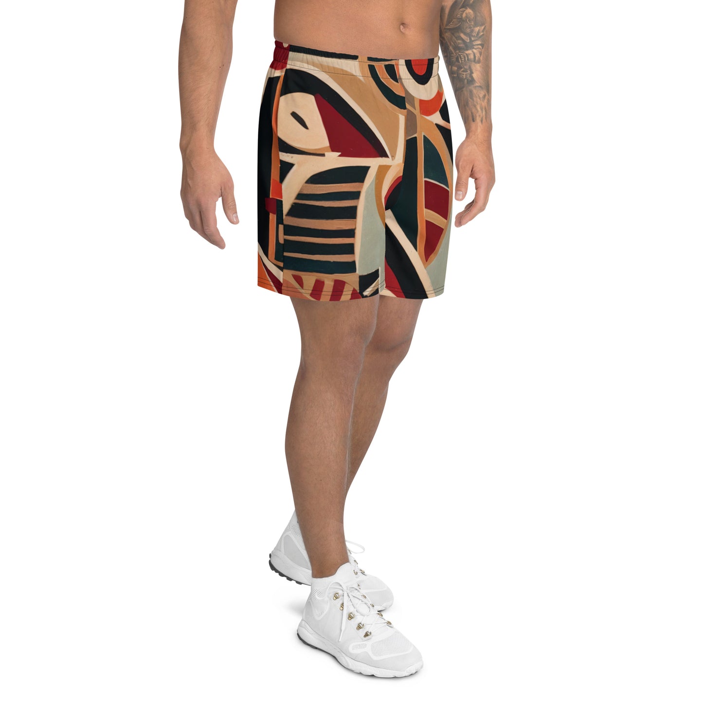 DMV 0217 Retro Art Men's Recycled Athletic Shorts