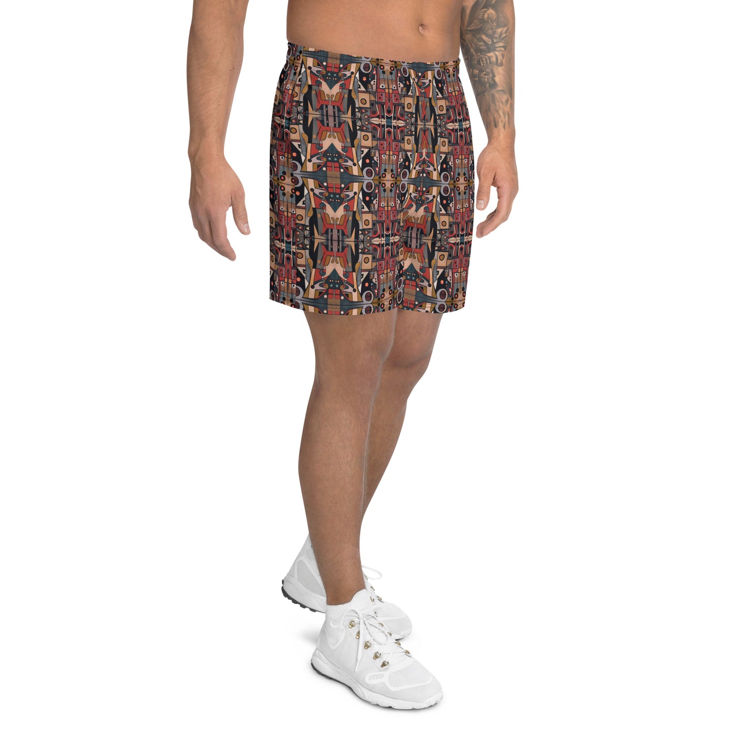 DMV 0266 Classic Boho Men's Recycled Athletic Shorts