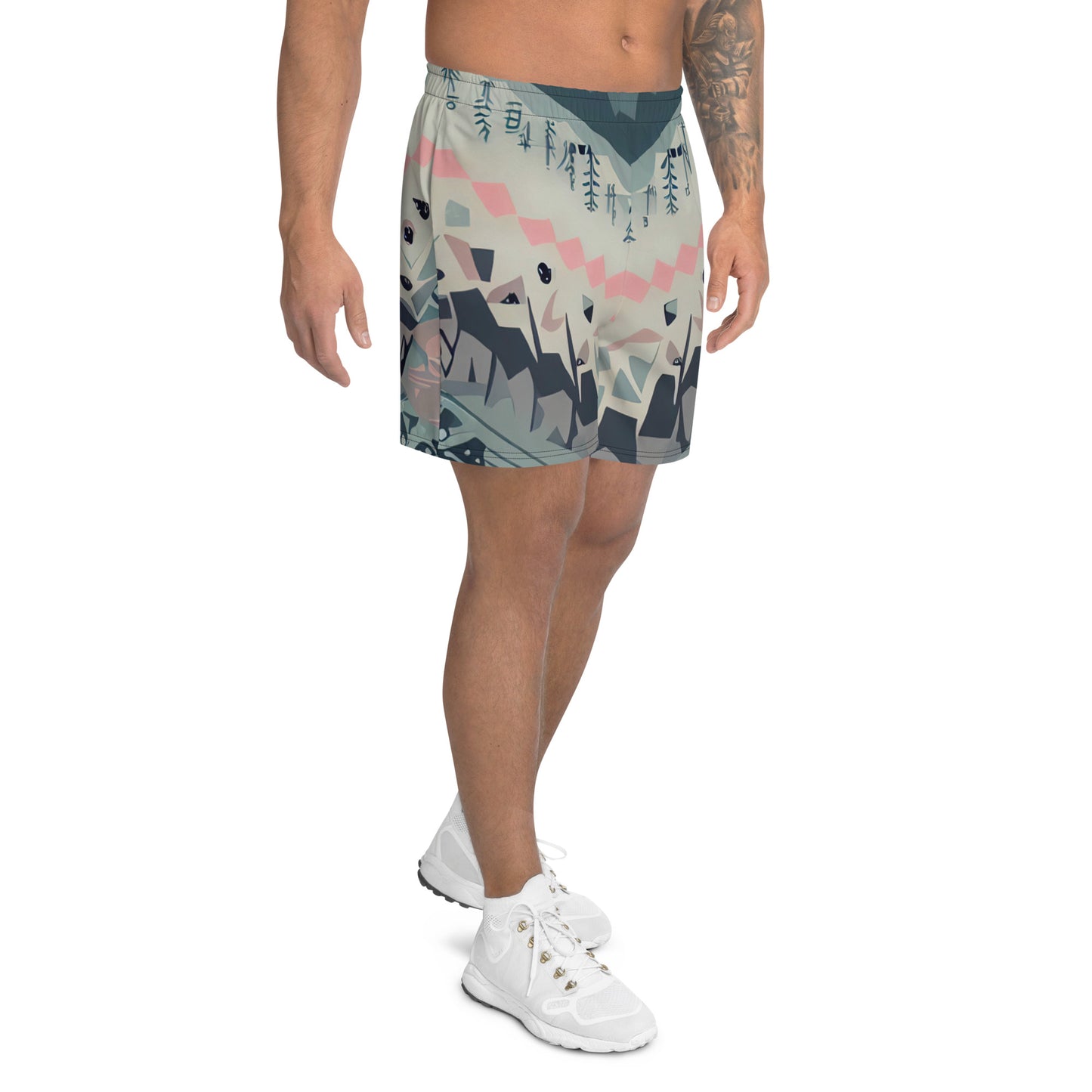 DMV 0306 Boho Men's Recycled Athletic Shorts