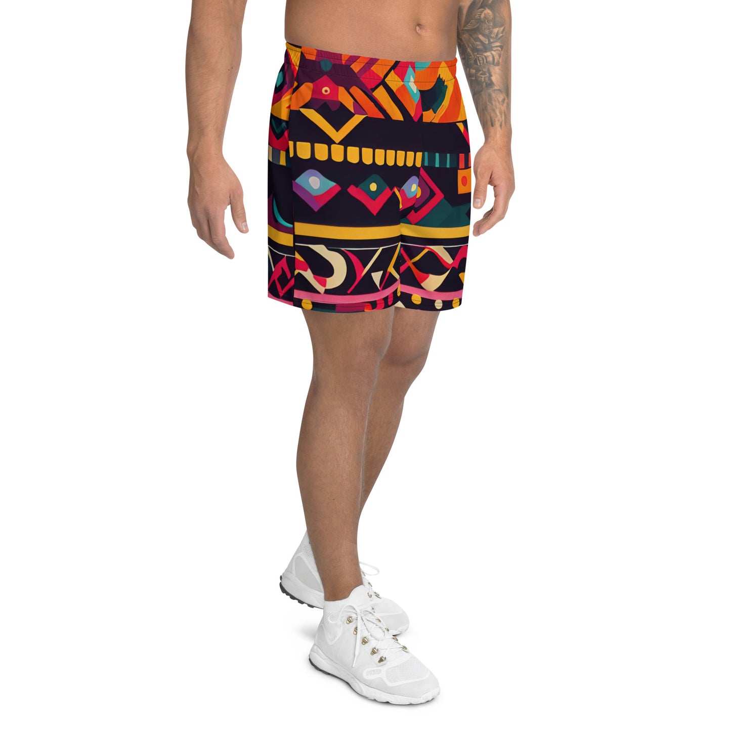 DMV 0409 Boho Men's Recycled Athletic Shorts