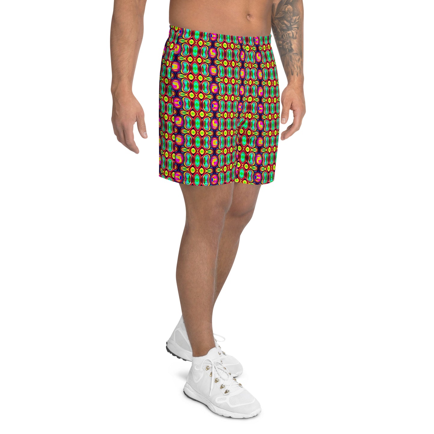 DMV 1343 Psy Artsy Men's Recycled Athletic Shorts