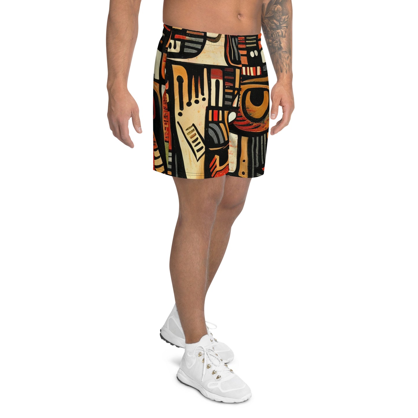 DMV 0505 Retro Art Men's Recycled Athletic Shorts