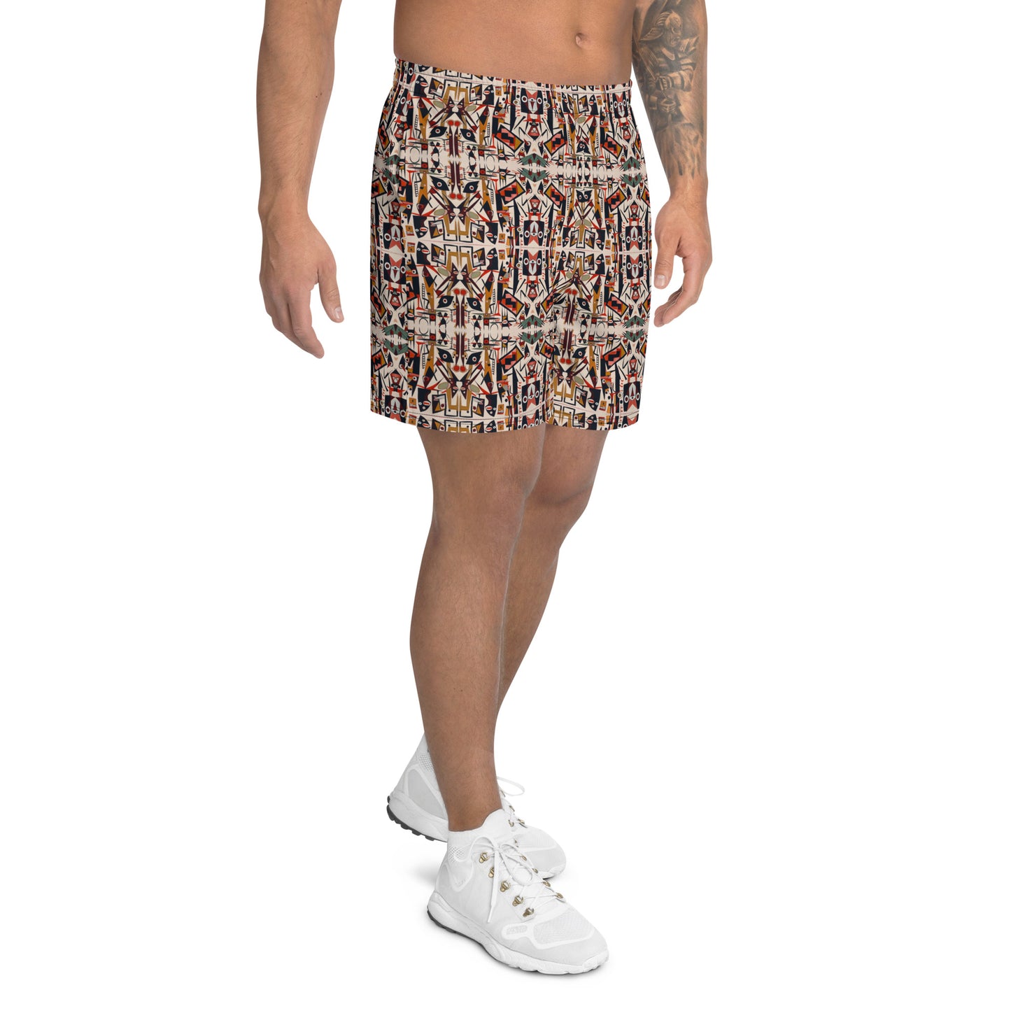 DMV 0432 Classic Boho Men's Recycled Athletic Shorts