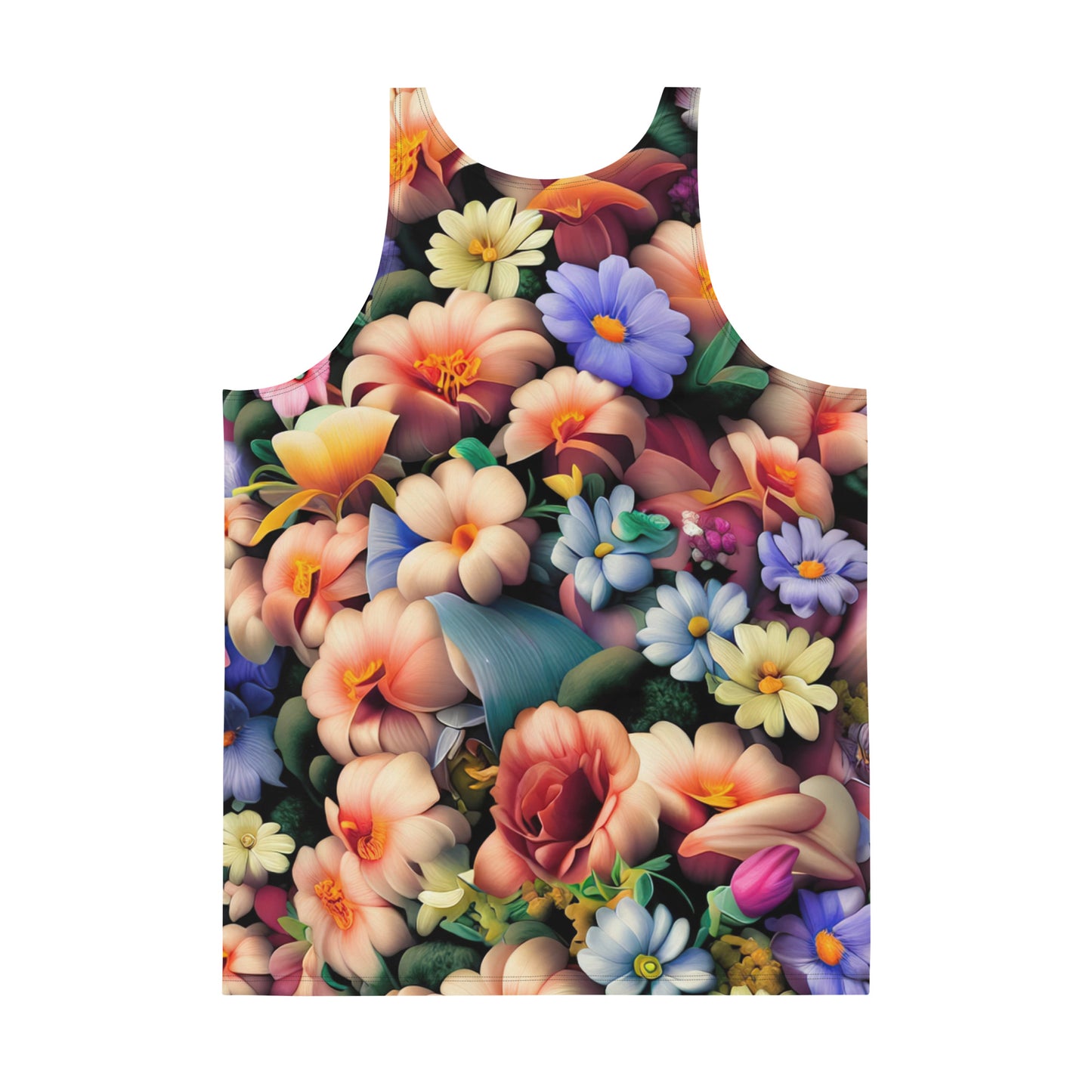 DMV 0043 Floral Unisex Tank Top