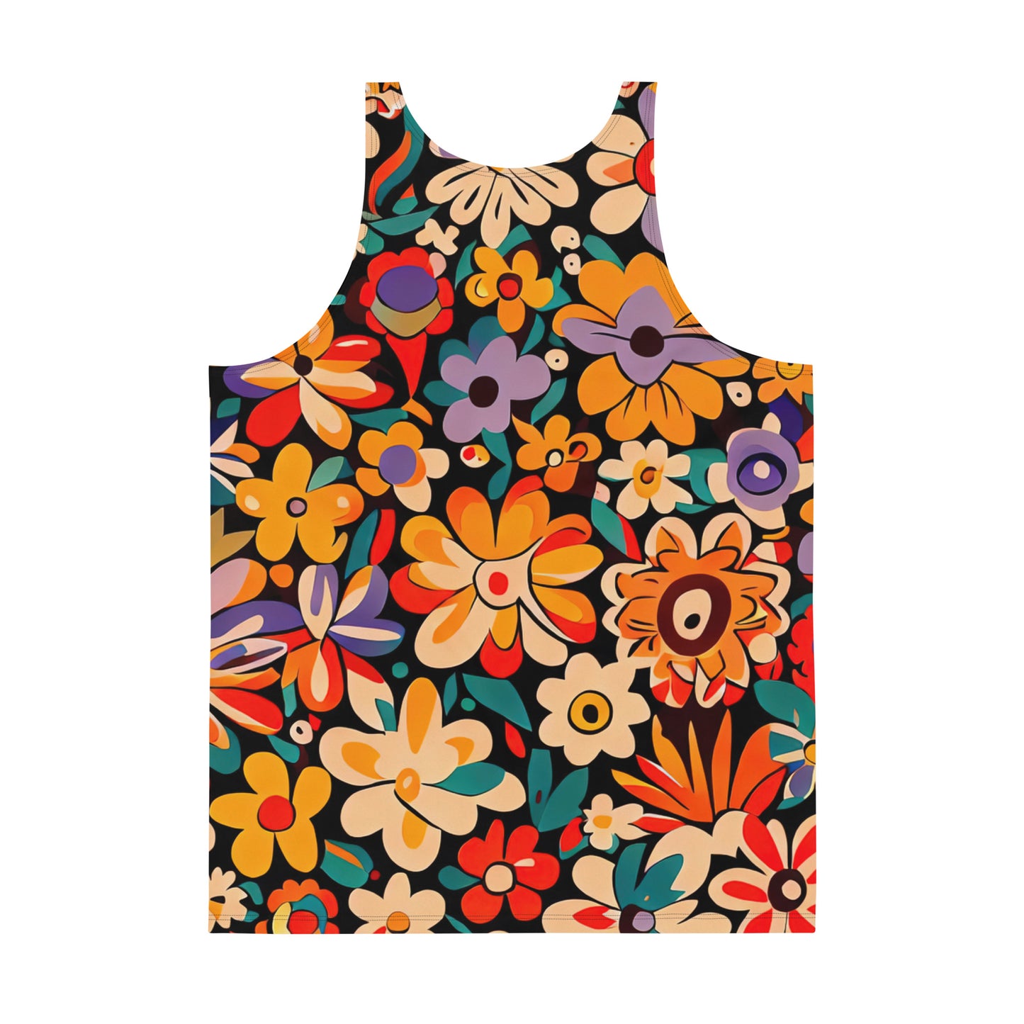 DMV 0029 Floral Unisex Tank Top