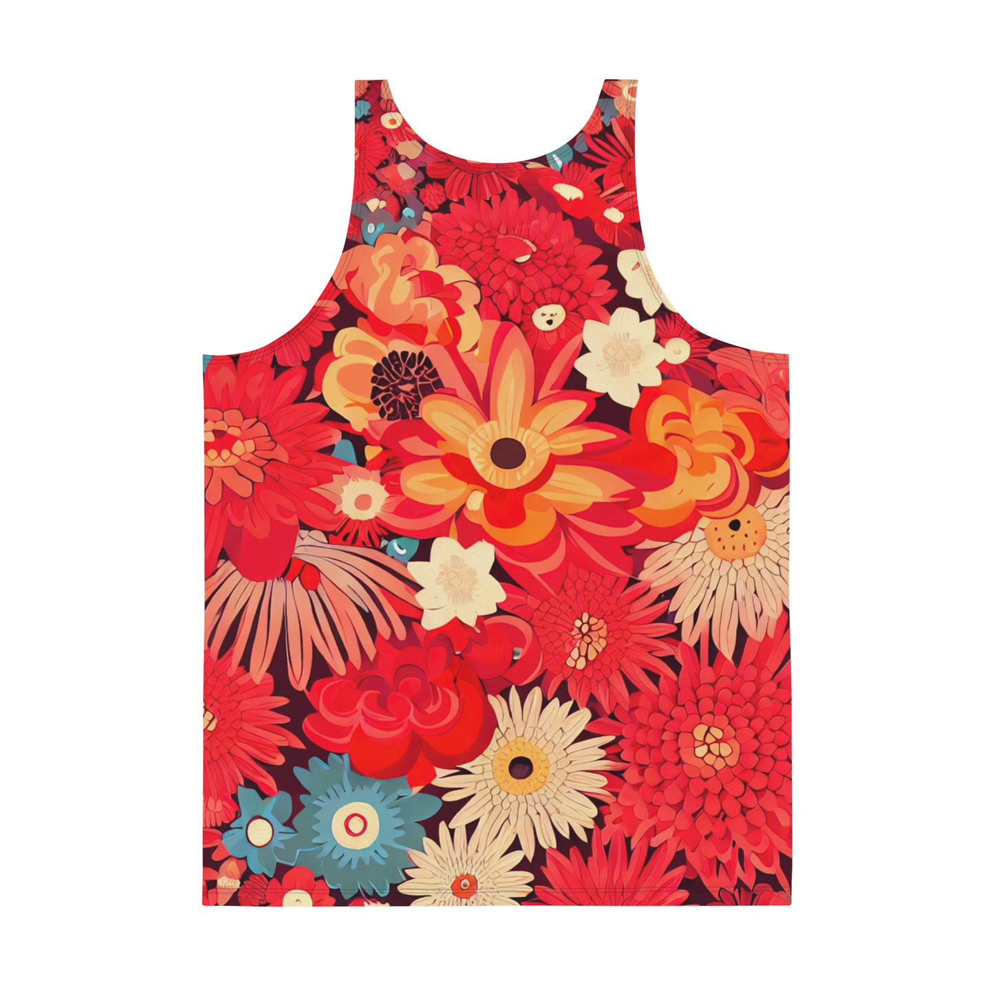 DMV 0105 Floral Unisex Tank Top