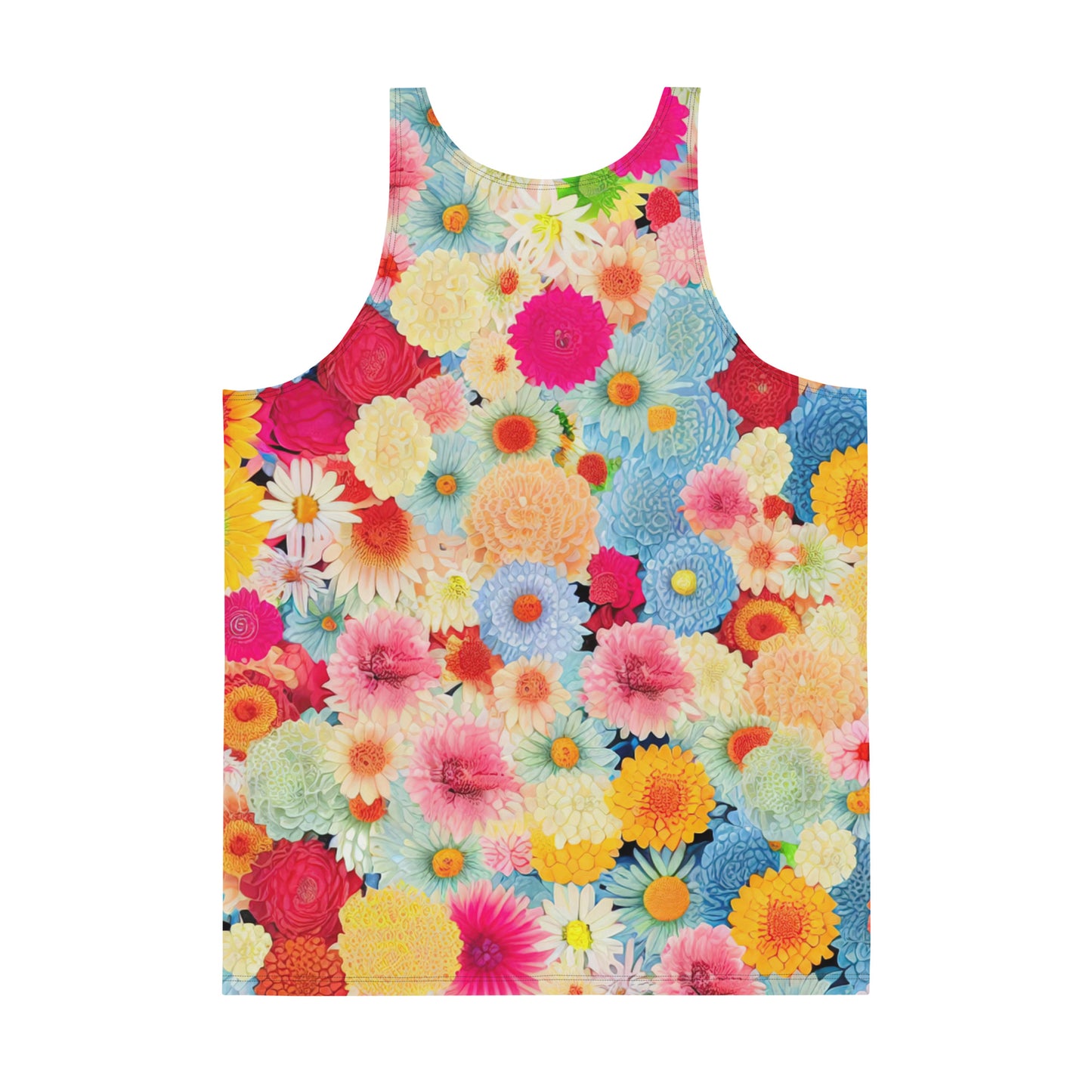 DMV 0106 Floral Unisex Tank Top