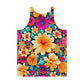 DMV 0259 Floral Unisex Tank Top