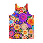 DMV 0309 Floral Unisex Tank Top