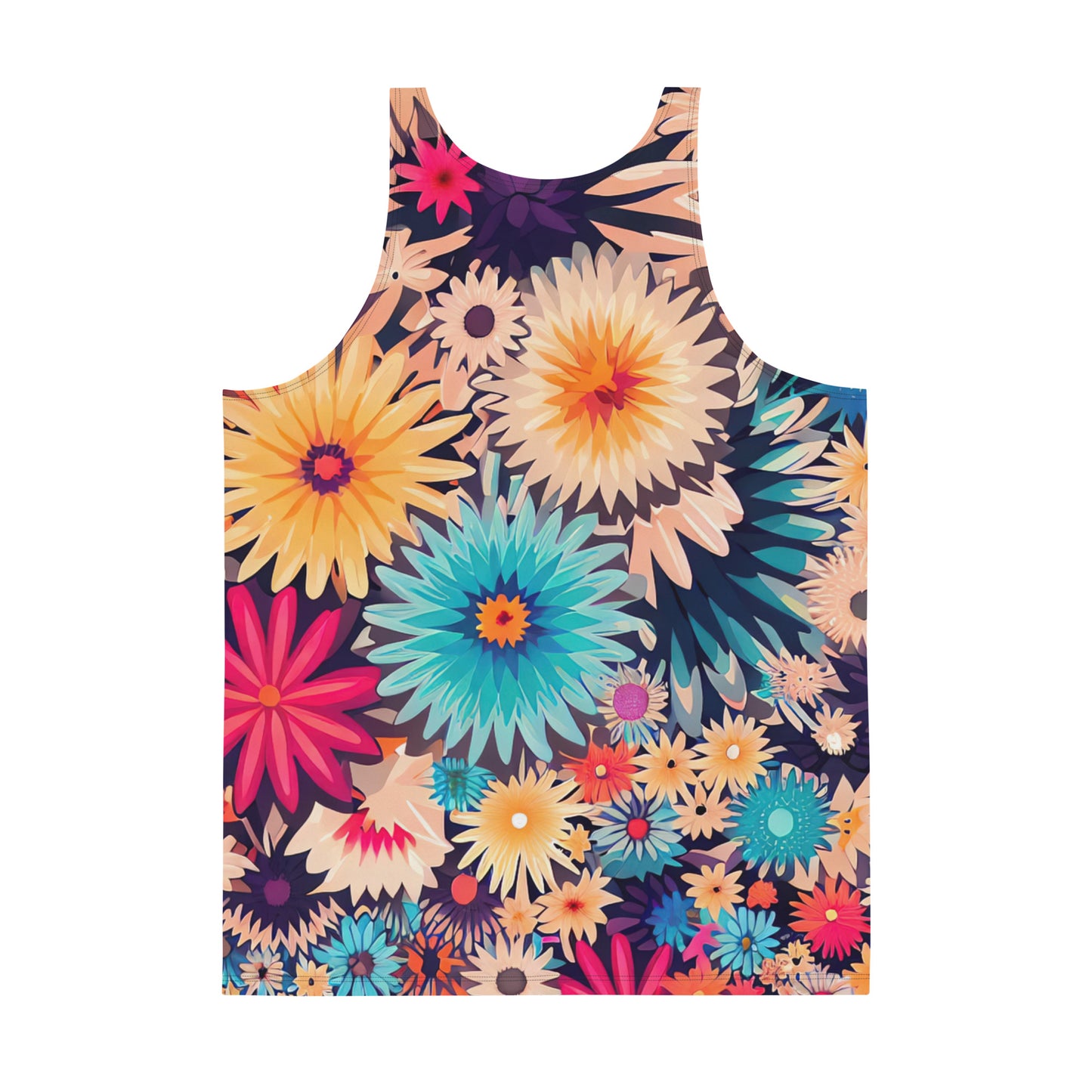 DMV 0404 Floral Unisex Tank Top