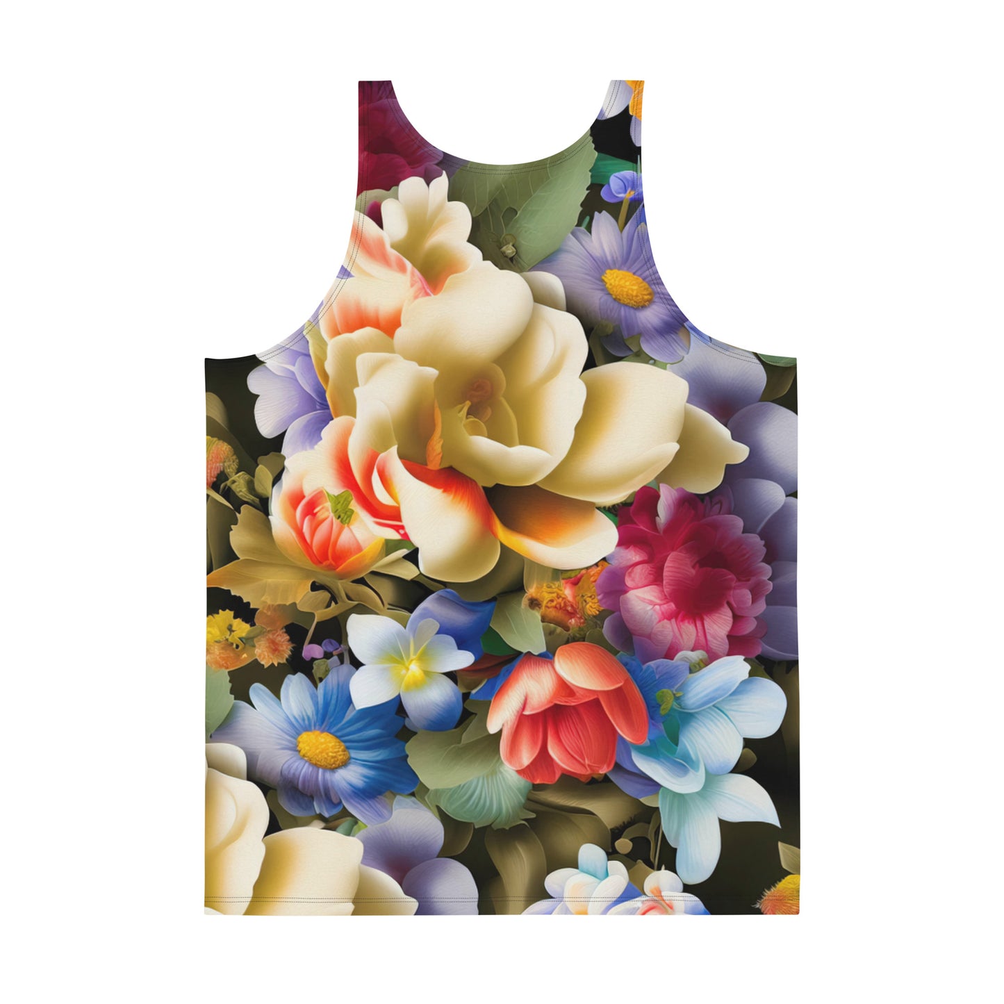 DMV 0268 Floral Unisex Tank Top