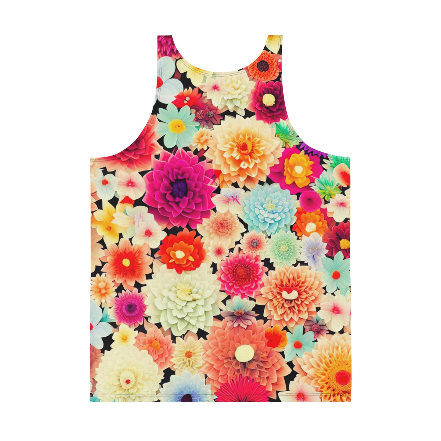 DMV 0424 Floral Unisex Tank Top