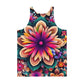 DMV 0658 Floral Unisex Tank Top