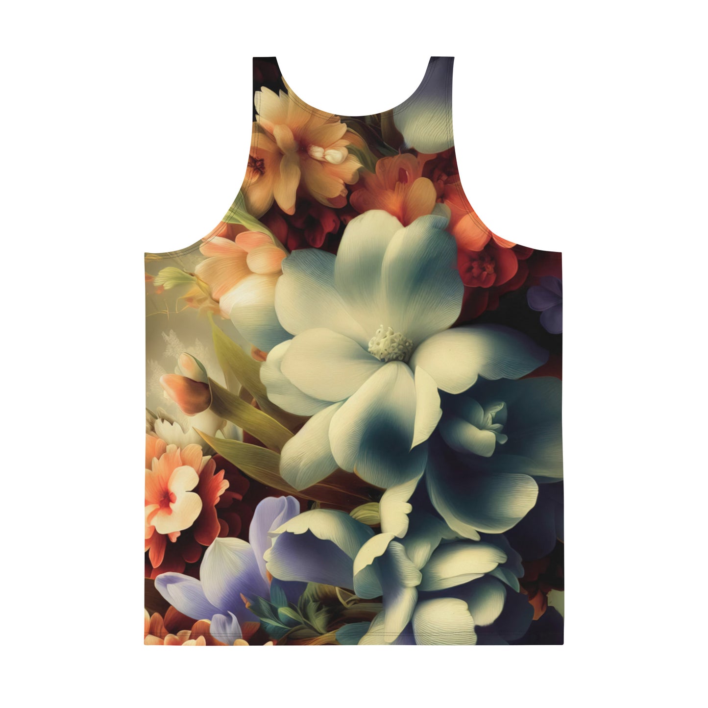 DMV 1682 Floral Unisex Tank Top