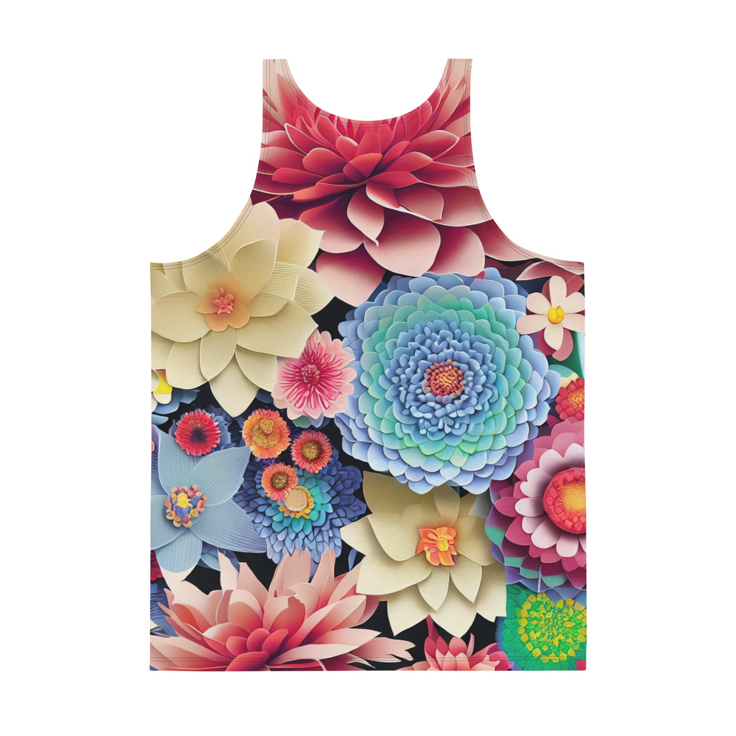 DMV 0609 Floral Unisex Tank Top