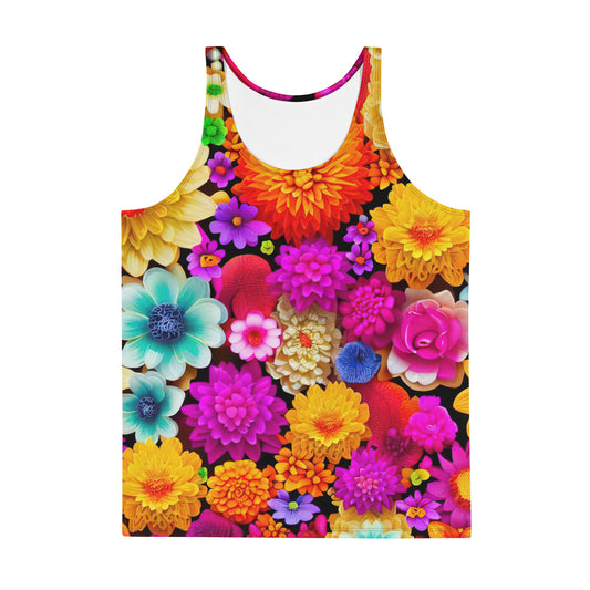 DMV 0238 Floral Unisex Tank Top