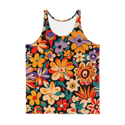 DMV 0029 Floral Unisex Tank Top